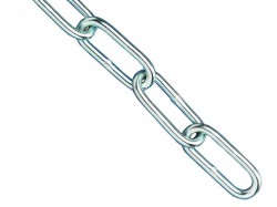 Faithfull Zinc Plated Chain 4.0mm x 2.5m - Max Load 120kg