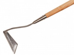 Kent & Stowe Stainless Steel Long Handled 3-Edged Hoe, FSC