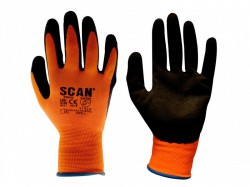 Scan Orange Foam Latex Coated Glove 13g - XL