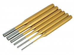 BlueSpot Tools Gold Pin Punch Set  6 Piece
