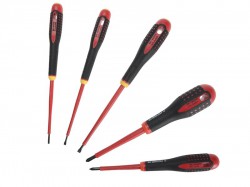 Bahco BE-9881S ERGO VDE Insulated Screwdriver Set, 5 Piece