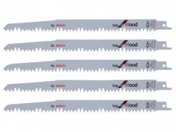 Bosch Powertool Accessories S 1531 L Top for Wood Reciprocating Saw Blade 240mm 5 TPI(Pack 5)