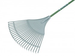 Bulldog Evergreen Plastic Leaf Rake Aluminium Shaft