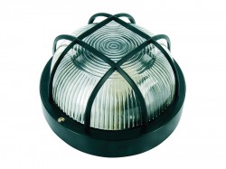 Byron Black Plastic Bulkhead Light - No Bulb