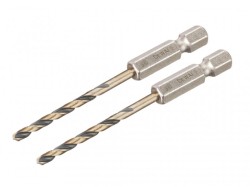 DEWALT Power Tools BLACK&GOLD Hex HSS-G Drill Bits (2) 3.0mm