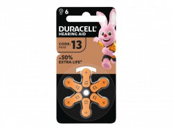 Duracell Hearing Aid Batteries Size 13 (6 Pack)