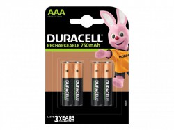 Duracell Rechargeable 750mAh AAA x 4 S5272