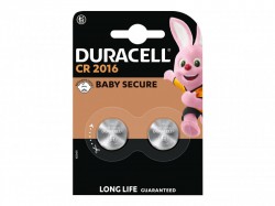 Duracell CR2016 3V Lithium Coin Battery x 2 S5735