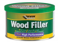 Everbuild Sika 2-Part High-Performance Wood Filler White 500g