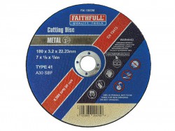 Faithfull Metal Cut Off Disc 180 x 3.2 x 22.23mm