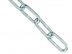 Faithfull Zinc Plated Chain 5mm x 2.5m - Max. Load 160kg