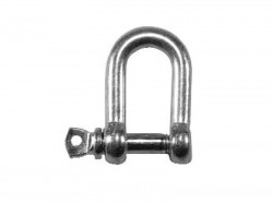 Faithfull D-Shackle Zinc Plated 8mm (Pack 2)