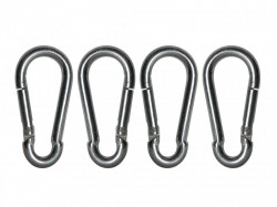 Faithfull Fire Brigade Snap Hook 8mm Zinc Plated (Pack 2)