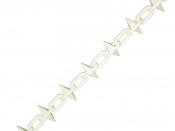Faithfull Plastic Chain 6mm x 12.5m White Spiked