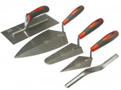 Faithfull Soft Grip Handle Trowel Pack 5 Piece