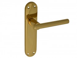 Forge Backplate Handle Latch - Modular Brass Finish
