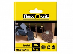 Flexovit Delta Hook & Loop Sanding Sheet 94mm Medium 80G (Pack 6)