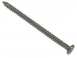 Forgefix Annular Ring Shank Nail Bright Finish 75mm Bag Weight 500g