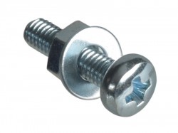 Forgefix Machine Screw Pozi Pan Head ZP M3 x 12mm Forge Pack 25