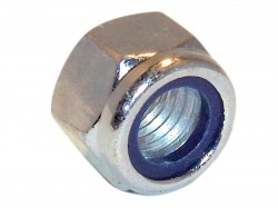 Forgefix Hexagon Nut & Nylon Insert ZP M8 Bag 100