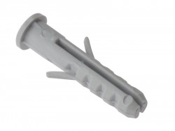 Forgefix Nylon Wall Plug Rimmed M6 x 30mm Bag 100