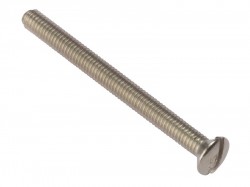 Forgefix Socket Screw Slotted Raised Head Nickel Plated 3.5 x 35mm Bag 100