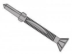 ForgeFix TechFast Timber to Steel CSK/Wing Screw No.5 Tip 5.5 x 60mm Box 100