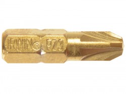 IRWIN Screwdriver Bits Pozidriv PZ3 25mm Titanium (Pack 10)