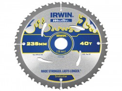 IRWIN Weldtec Circular Saw Blade 235 x 30mm x 40T ATB
