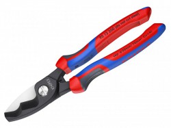 Knipex Cable Shears with Twin Cutting Edge Multi-Component Grip 200mm