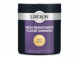 Liberon High Resistance Floor Varnish Clear Satin 2.5 Litre