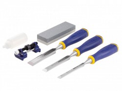 IRWIN� Marples� MS500 ProTouch All-Purpose Chisel Set, 3 Piece + Sharpening Kit