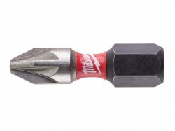 Milwaukee Power Tools SHOCKWAVE Impact Duty Bits PZ2 x 25mm (Pack 25)