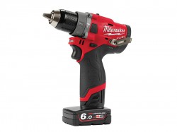 Milwaukee Power Tools M12 FPD-602X FUEL Sub Compact Percussion Drill 12V 2 x 6.0Ah Li-ion