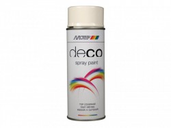 PlastiKote Deco Spray Paint High Gloss RAL 9010 White 400ml