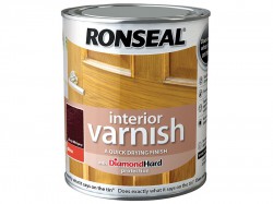 Ronseal Interior Varnish Quick Dry Gloss Deep Mahogany 250ml