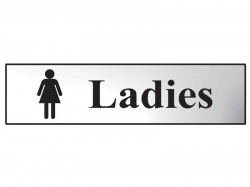 Scan Ladies - Polished Chrome Effect 200 x 50mm