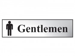 Scan Gentlemen - Polished Chrome Effect 200 x 50mm