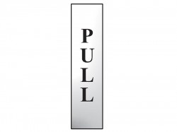 Scan Pull Vertical - Polished Chrome Effect 50 x 200mm
