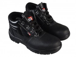 Scan 4 D-Ring Chukka Safety Boots Black UK 9 EUR 43