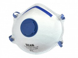 Scan Moulded Disposable Mask Valved FFP2 Protection (Pack 3)