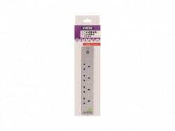 STATUS� Extension Lead 4 Way + USB A and C + Surge Protection 2m S4W2MACUSB1PK6