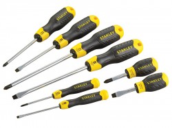 Stanley Cushion Grip Screwdriver Set Flared / Phillips 8 Piece
