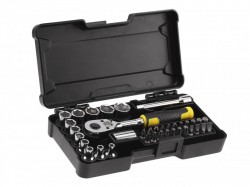 STANLEY� Hand Tools 1/4in Compact Socket Set, 37 Piece