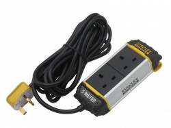 STANLEY� Electrical 2-Gang Powerboard with Belt-Clip 5m