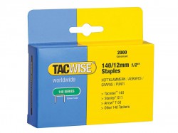 Tacwise 140 Heavy-Duty Staples 12mm (Type T50  G) (Pack 2000)