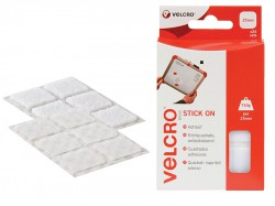 VELCRO Brand VELCRO Brand Stick On Squares 25mm White (Pack 24)