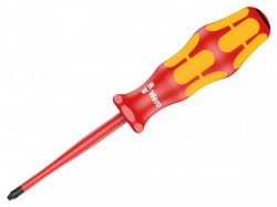 Wera Kraftform Plus 165iS VDE Slimline Screwdriver Pozidriv PZ1 x 80mm