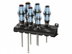 Wera Kraftform Plus Stainless Steel Screwdriver Set of 6 SL / PH / PZ