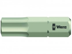 Wera 3840/1 TS Torsion Stainless Steel Insert Bit Hex 6.0 x 25mm